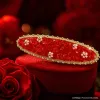 Модный красный хрустальный цветок, украшенный инкрустированными шпильками, элегантно украшенный сотней аксессуаров для волос, подарок для волос Specification image